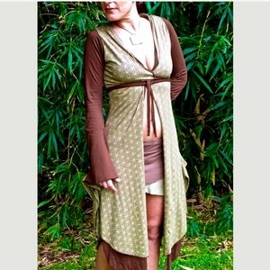 Flower of Life Cloak Cape Jedi festival Wrap Jacket